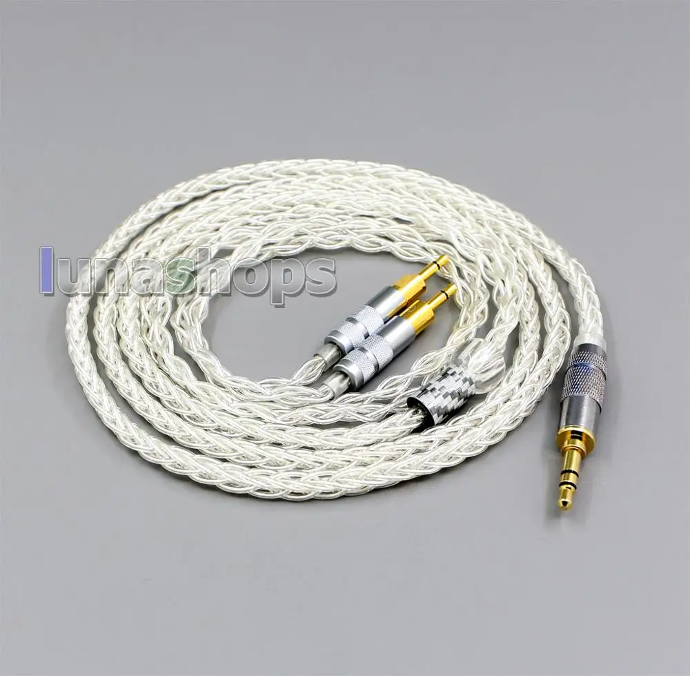 LN006427 99% Pure Silver XLR 2.5mm 4.4mm 3.5mm 8 Core Headphone Earphone Cable For Sennheiser HD700
LN006427 99% Pure Silver XLR 2.5mm 4.4mm 3.5mm 8 Core Headphone Earphone Cable For Sennheiser HD700