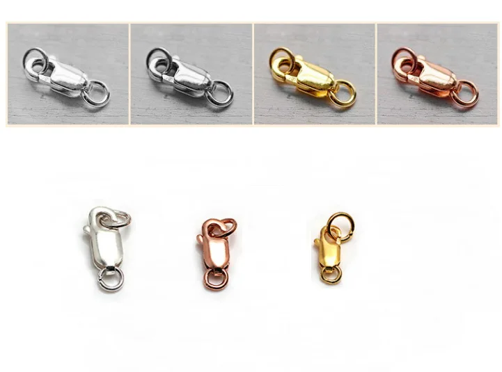 5pcs/lot Sterling Silver Lobster Clasp Set Jewelry Findings 925 Silver Lobster Clasps with Two Rings Chain Connector 4 Colors
5pcs/lot Sterling Silver Lobster Clasp Set Jewelry Findings 925 Silver Lobster Clasps with Two Rings Chain Connector 4 Colors