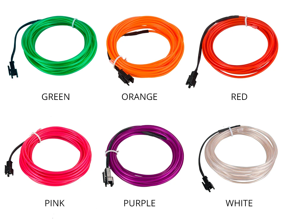 1m 2m 3m 4m 5m Neon Light EL Wire (5)