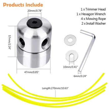 3 Styles Universal Trimmer Head Aluminium Strimmer Head Trimmer Heads String Set Grass Brush Cutter Accessory new
3 Styles Universal Trimmer Head Aluminium Strimmer Head Trimmer Heads String Set Grass Brush Cutter Accessory new