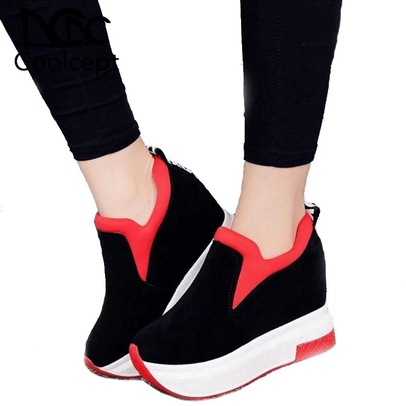 Coolcept Women Thick Bottom Sneakers Platform Slip On Mixed Color Casual Shoes Daily Outdoor Women Vulcanized Shoes Size 35-39
Coolcept Women Thick Bottom Sneakers Platform Slip On Mixed Color Casual Shoes Daily Outdoor Women Vulcanized Shoes Size 35-39