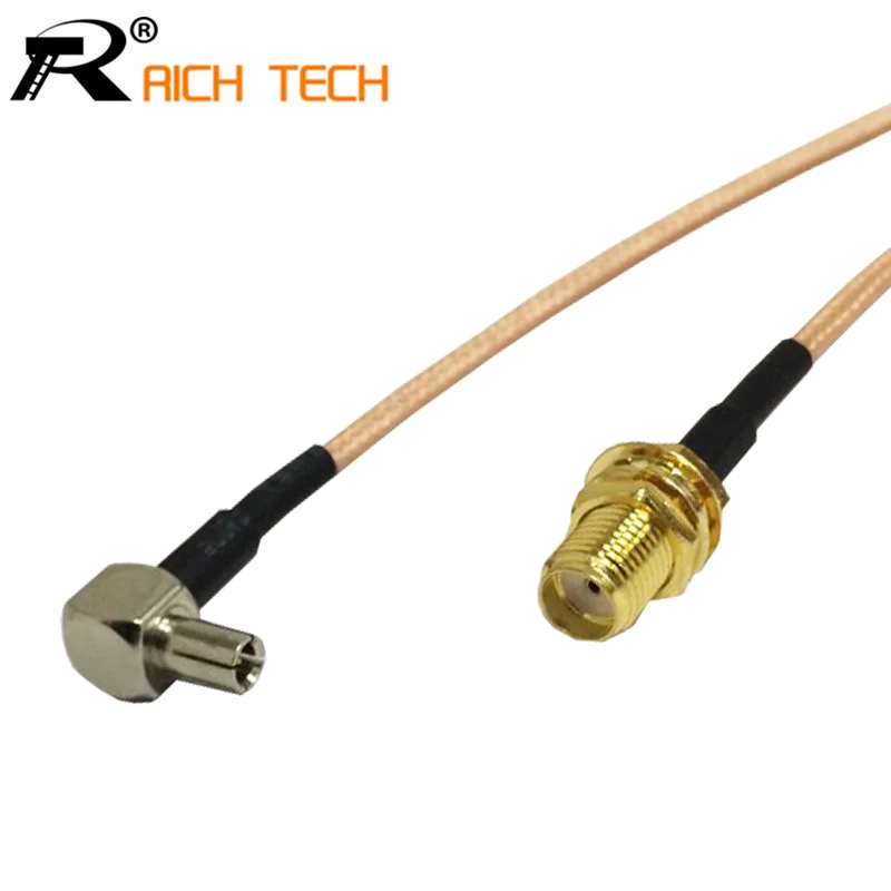 

RF SMA Switch TS9 Pigtail Cable SMA Female Bulkhead Connector Switch TS9 Male Right Angle Connector RG316 Cable 15cm 6