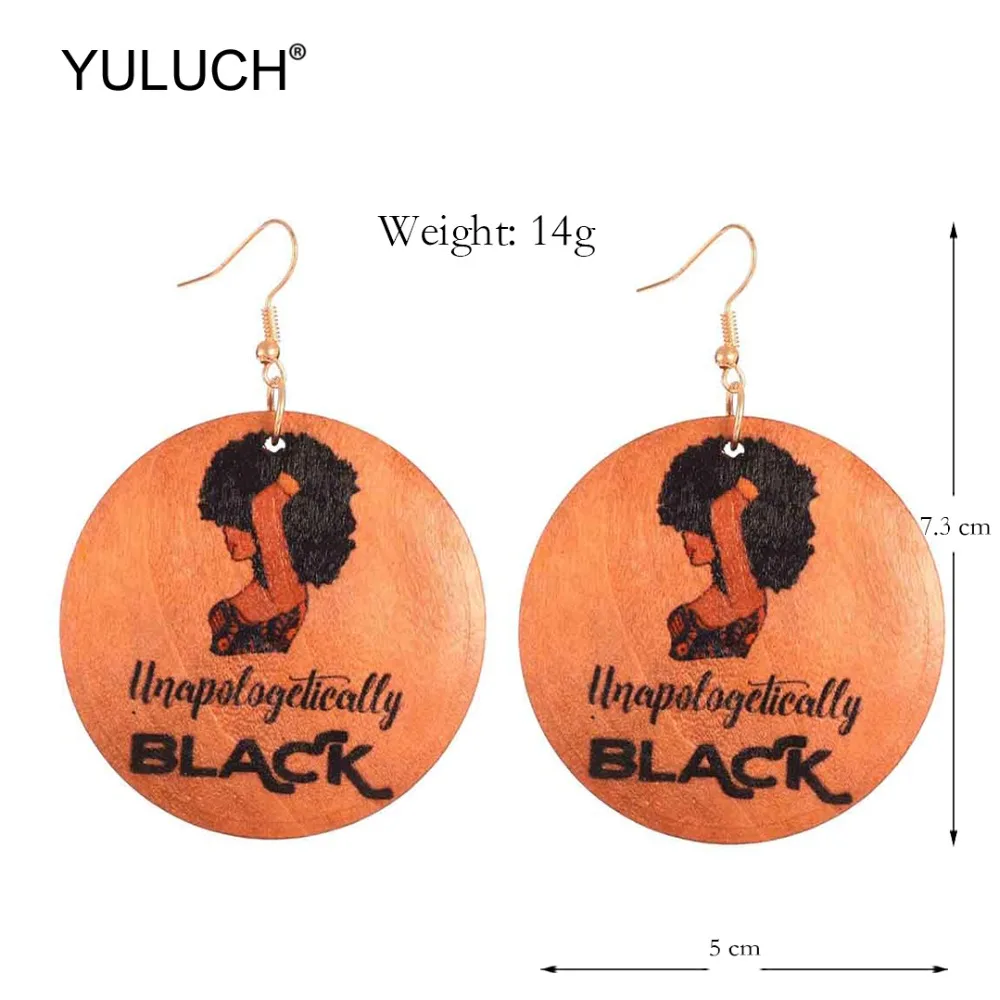 YULUCH 2019 Fashion Round Wooden Brown Printed Women Star Avatar Drop Earrings Ethnic Printing Pendant Statement Earrings Gifts
YULUCH 2019 Fashion Round Wooden Brown Printed Women Star Avatar Drop Earrings Ethnic Printing Pendant Statement Earrings Gifts
