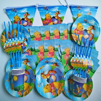 10 people cartoon Disney Winnie the pooh Tableware Set Children happy Birthday kids baby boy shower Party Supplies Decoration
10 people cartoon Disney Winnie the pooh Tableware Set Children happy Birthday kids baby boy shower Party Supplies Decoration