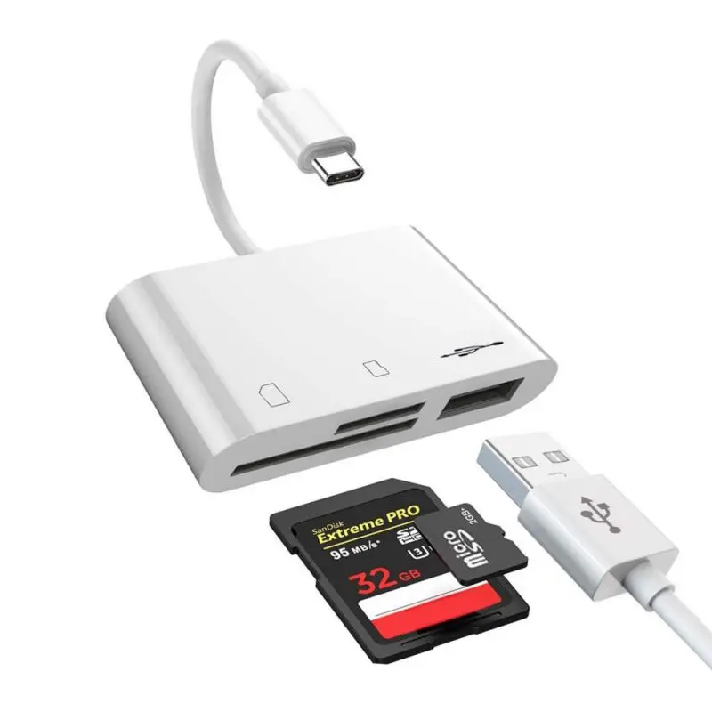 NEW 3 in 1 USB C to SD Type-C Camera Connection Kit Adapter SD TF Card Reader Adapter for New iPad Pro, MacBook Pro/Air Samsung
NEW 3 in 1 USB C to SD Type-C Camera Connection Kit Adapter SD TF Card Reader Adapter for New iPad Pro, MacBook Pro/Air Samsung