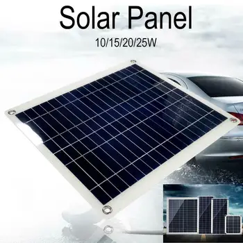 10/15/20/25W Watts Monocrystalline Solar Panel 0A Solar Charger+DC Line 5V USB Output Devices Portable Solar Panels
10/15/20/25W Watts Monocrystalline Solar Panel 0A Solar Charger+DC Line 5V USB Output Devices Portable Solar Panels
