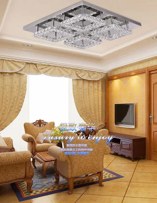 NEW Modern 4 square LED Luxury 3Side K9 Transparent Crystal Stainless Steel Ceiling Light Lamp lighting
NEW Modern 4 square LED Luxury 3Side K9 Transparent Crystal Stainless Steel Ceiling Light Lamp lighting