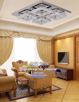NEW Modern 4 square LED Luxury 3Side K9 Transparent Crystal Stainless Steel Ceiling Light Lamp lighting
NEW Modern 4 square LED Luxury 3Side K9 Transparent Crystal Stainless Steel Ceiling Light Lamp lighting