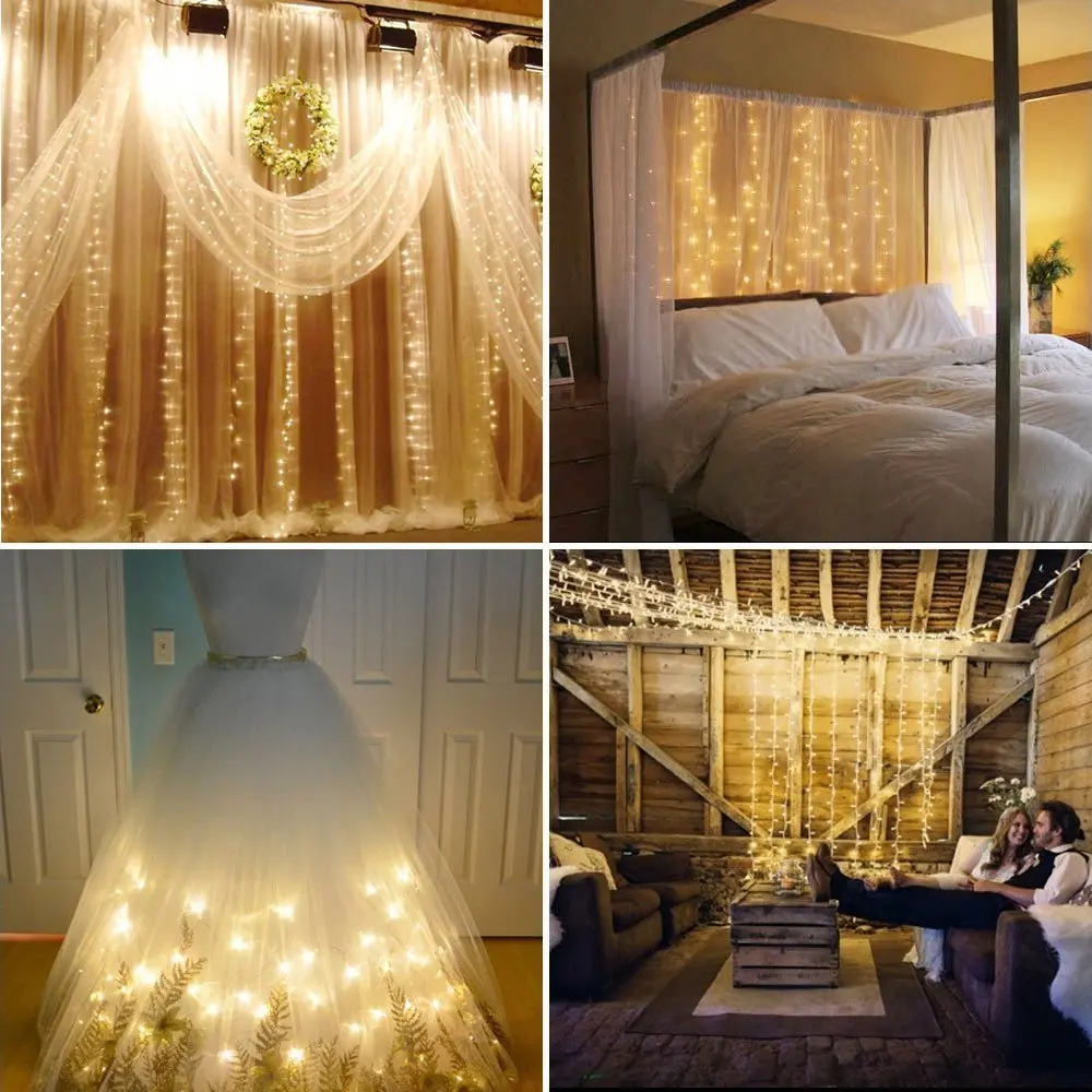 2x2/3x1/3x2/3X3M Christmas Garlands LED String Christmas Net Lights Fairy Xmas Party Garden Wedding Decoration Curtain Lights
2x2/3x1/3x2/3X3M Christmas Garlands LED String Christmas Net Lights Fairy Xmas Party Garden Wedding Decoration Curtain Lights