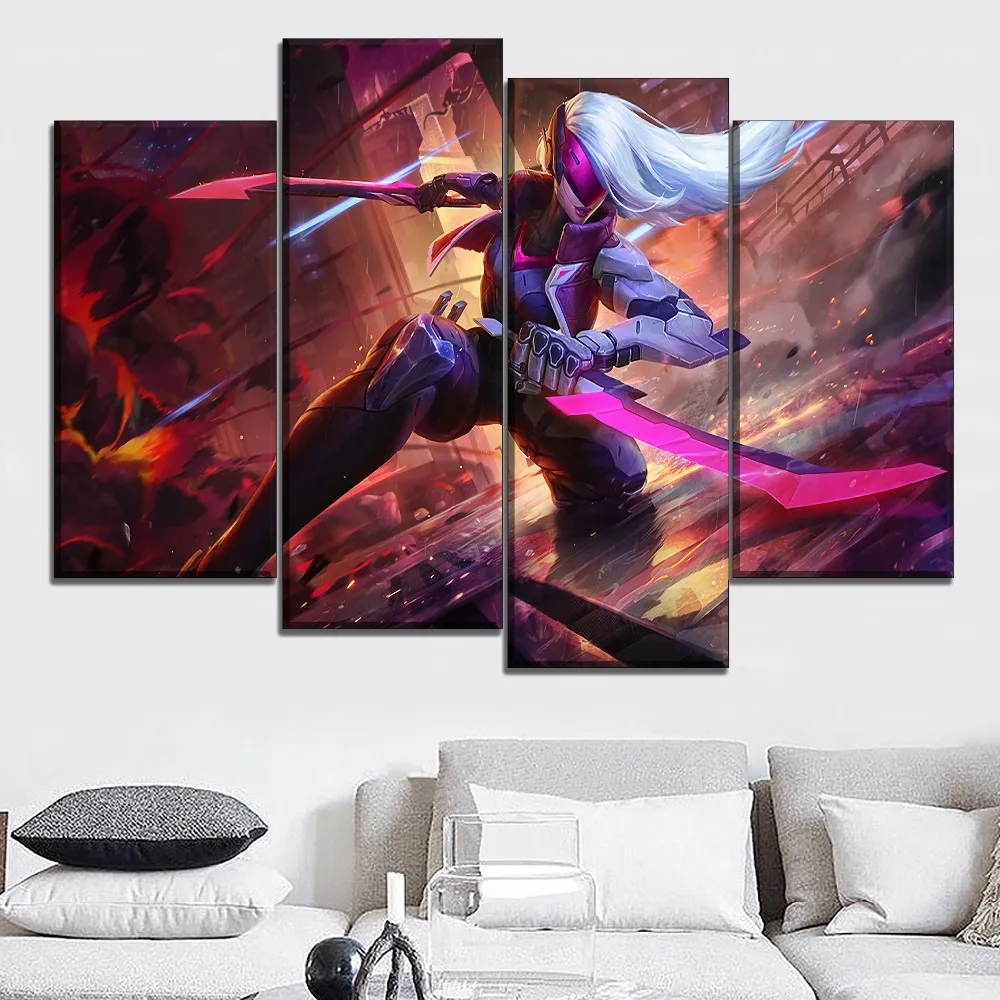 One Set Modular Style 4 Piece Hero Katarina League Of Legends Game Poster Canvas Art Print Type Modern Home Decorative Wall
One Set Modular Style 4 Piece Hero Katarina League Of Legends Game Poster Canvas Art Print Type Modern Home Decorative Wall