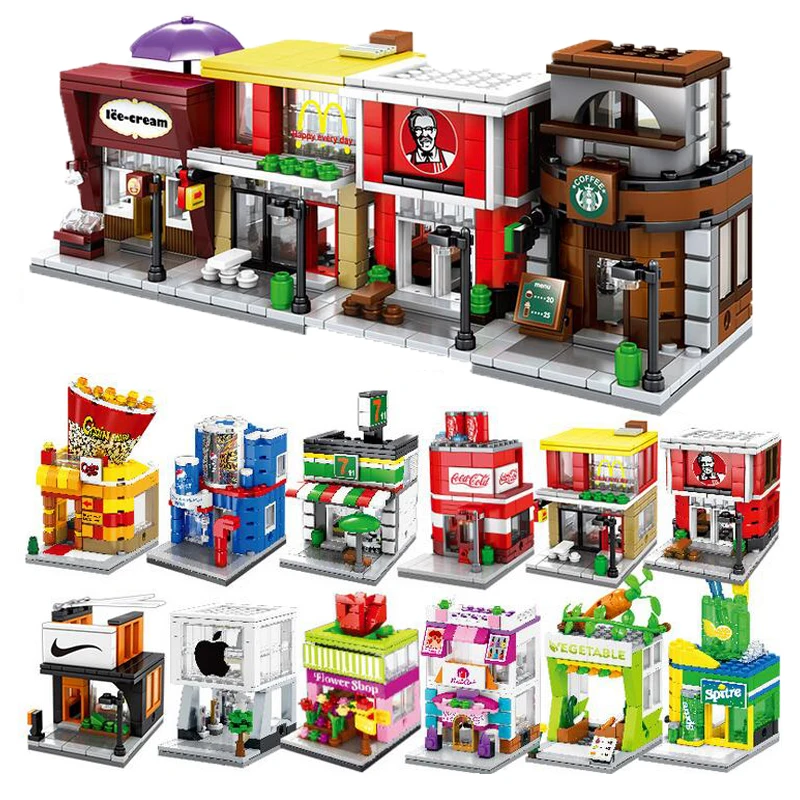 Architecture No Compatible Legoing candy pizza chinese kung fu tea KTV sichuan restaurant street shop store Building Blocks
Architecture No Compatible Legoing candy pizza chinese kung fu tea KTV sichuan restaurant street shop store Building Blocks