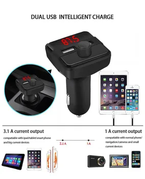 Car Kit Handsfree Wireless Bluetooth Car FM Transmitter Wireless Radio Adapter USB Charger Mp3 Player Remote Car Styling
Car Kit Handsfree Wireless Bluetooth Car FM Transmitter Wireless Radio Adapter USB Charger Mp3 Player Remote Car Styling
