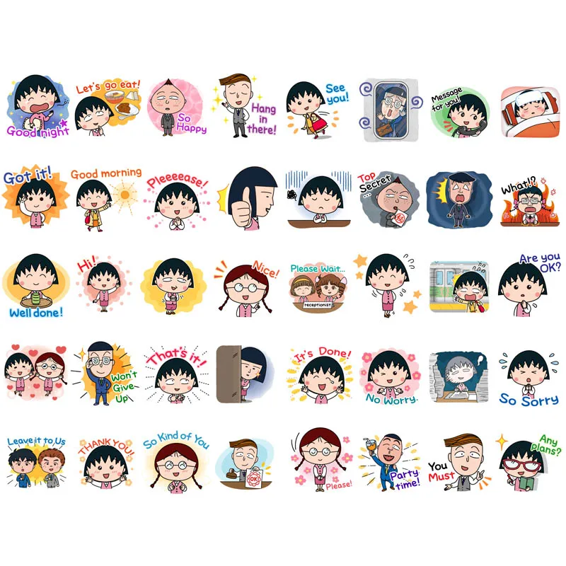 40pcs/set Anime Chi-bi Maruko Precut Sticker Kawaii Stationery Cute Post It Sticky Notes Planner Stickers School Office Decor
40pcs/set Anime Chi-bi Maruko Precut Sticker Kawaii Stationery Cute Post It Sticky Notes Planner Stickers School Office Decor