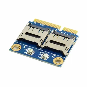 Dual TF Micro SD Card to Mini pcie pci express pci-express PCI-E Express with half Bracket Memory Card Reader Adapter
Dual TF Micro SD Card to Mini pcie pci express pci-express PCI-E Express with half Bracket Memory Card Reader Adapter