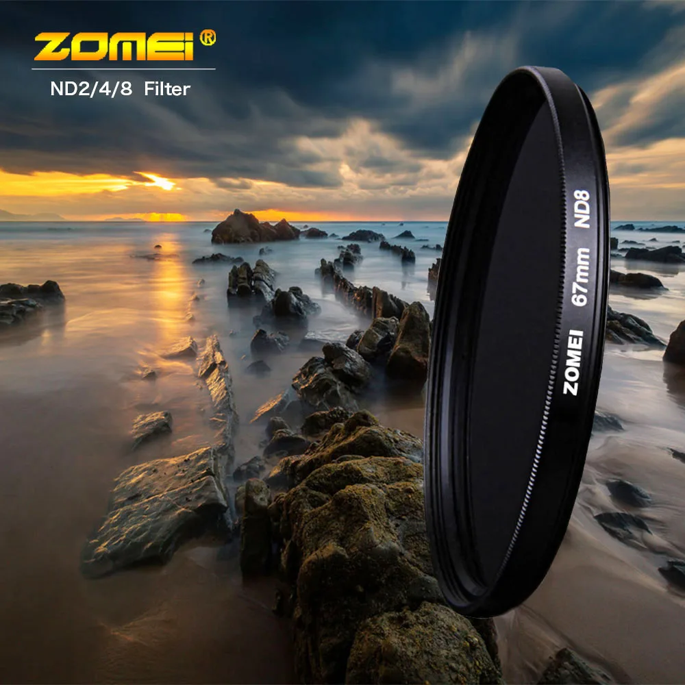 Zomei Filtro Camera Filter Neutral Density Filter ND2 4 8 Optical Resin Filter 52/55/58/62/67/72/77/82mm Filtro for SLR DSLR Len
Zomei Filtro Camera Filter Neutral Density Filter ND2 4 8 Optical Resin Filter 52/55/58/62/67/72/77/82mm Filtro for SLR DSLR Len