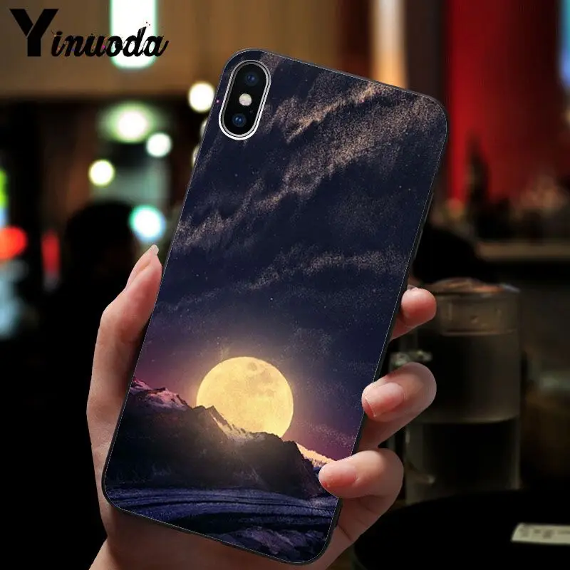 Starry sky moon