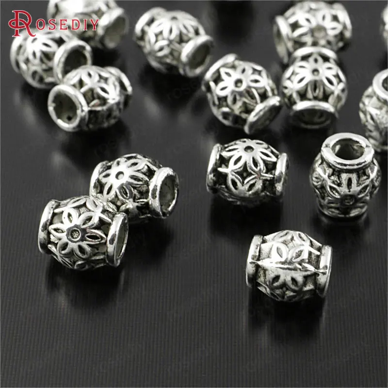 (29999)100PCS 6.5x5.5MM Antique Silver Zinc Alloy with Flower Spacer Beads Bracelets Beads Diy Jewelry Findings Accessories
(29999)100PCS 6.5x5.5MM Antique Silver Zinc Alloy with Flower Spacer Beads Bracelets Beads Diy Jewelry Findings Accessories