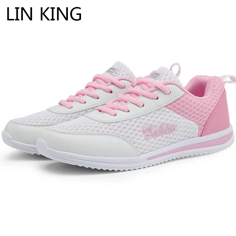 LIN KING Breathable Women Casual Shoes Fashion Air Mesh Lace Up Single Shoes For Female Woman Sneakers Tenis Feminino Plus Size 
LIN KING Breathable Women Casual Shoes Fashion Air Mesh Lace Up Single Shoes For Female Woman Sneakers Tenis Feminino Plus Size