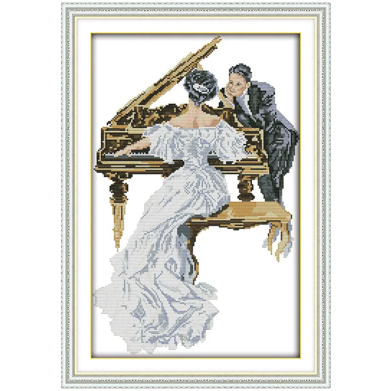 The Woman Play the Piano Counted Cross Stitch DIY 11CT 14CT Cross Stitch Set Chinese Cross-stitch Kits Embroidery Needlework
The Woman Play the Piano Counted Cross Stitch DIY 11CT 14CT Cross Stitch Set Chinese Cross-stitch Kits Embroidery Needlework