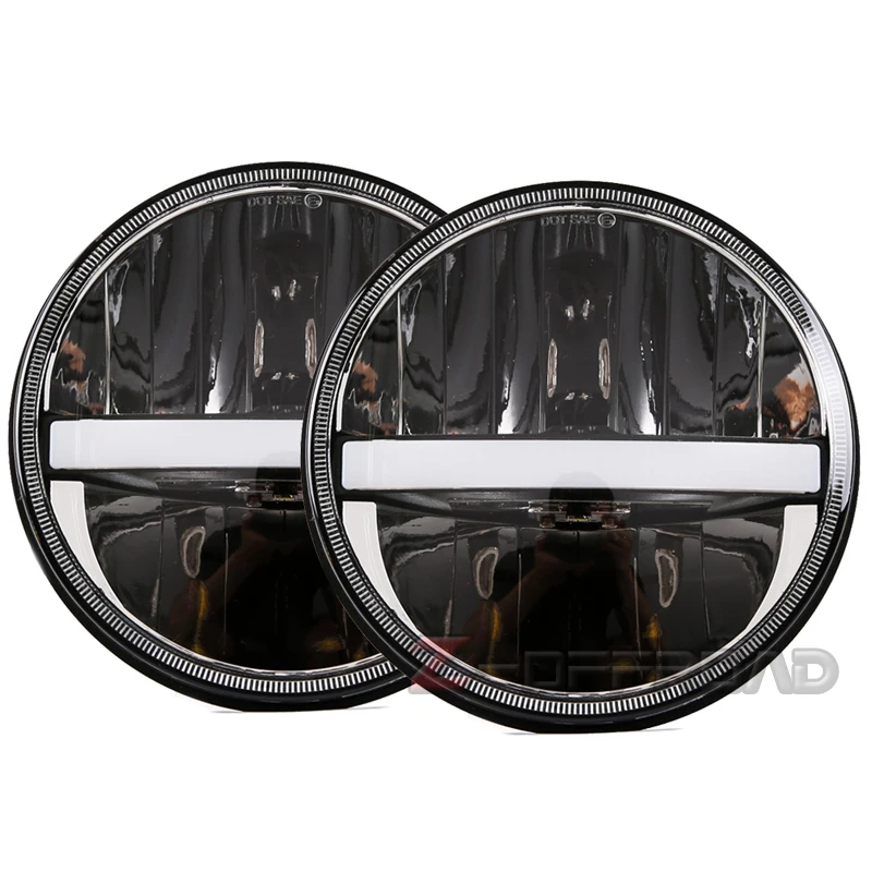 For Land Rover Defender 7" projector headlight front lights for Jeep wrangler JK LJ TJ CJ headlamp with DRL turn signal
For Land Rover Defender 7" projector headlight front lights for Jeep wrangler JK LJ TJ CJ headlamp with DRL turn signal