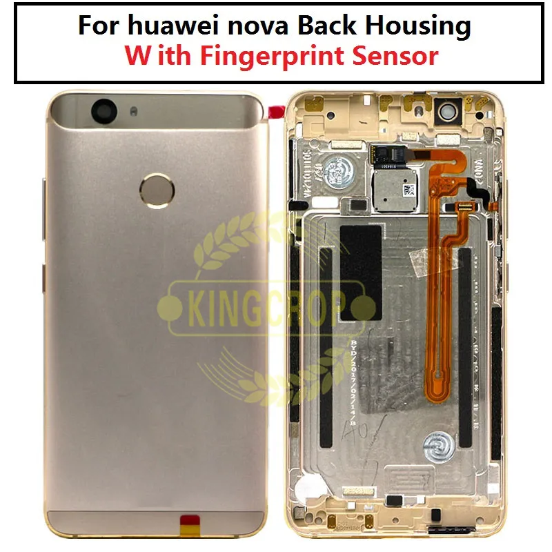Задняя крышка для huawei nova Сменный Чехол CAZ-TL10 задняя корпуса с датчиком отпечатка