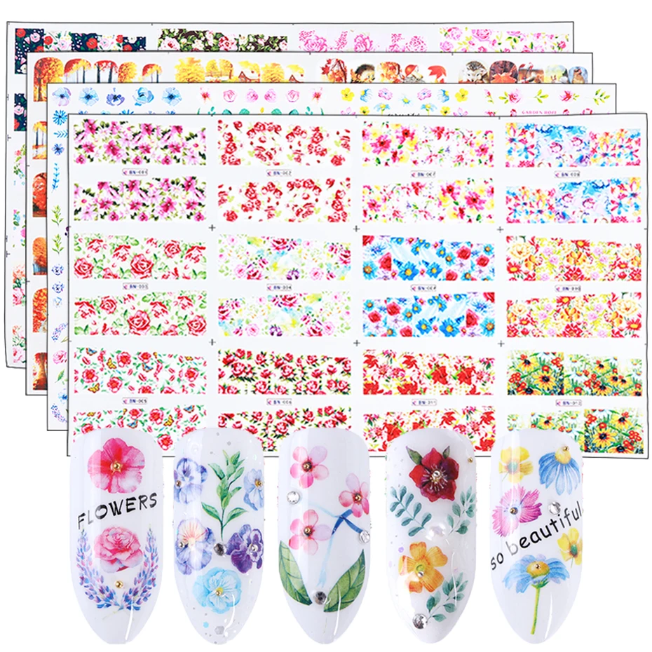 1 Sheet Water Transfer Nail Decals Slider Summer Flowers Left Watermark Nail Art Stickers Manicure Decorations Wraps SABN01-948
1 Sheet Water Transfer Nail Decals Slider Summer Flowers Left Watermark Nail Art Stickers Manicure Decorations Wraps SABN01-948