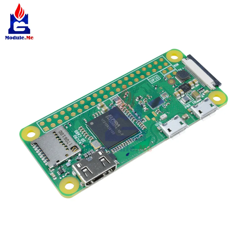 Raspberry Pi Zero W V1.3 1GHz 512MB with Integrated Wireless WiFi & Bluetooth Module with Dual Micro USB Port Expansion Board
Raspberry Pi Zero W V1.3 1GHz 512MB with Integrated Wireless WiFi & Bluetooth Module with Dual Micro USB Port Expansion Board