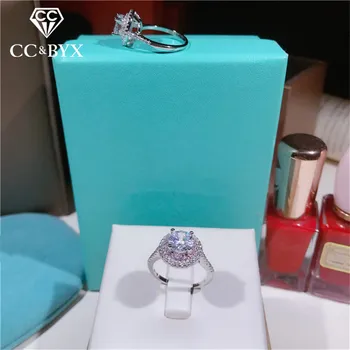 CC Rings For Women Silver 925 Pink Round Cubic Zirconia Ring Bridal Wedding Engagement Jewelry Bijoux Femme Drop Shipping CC593 
CC Rings For Women Silver 925 Pink Round Cubic Zirconia Ring Bridal Wedding Engagement Jewelry Bijoux Femme Drop Shipping CC593