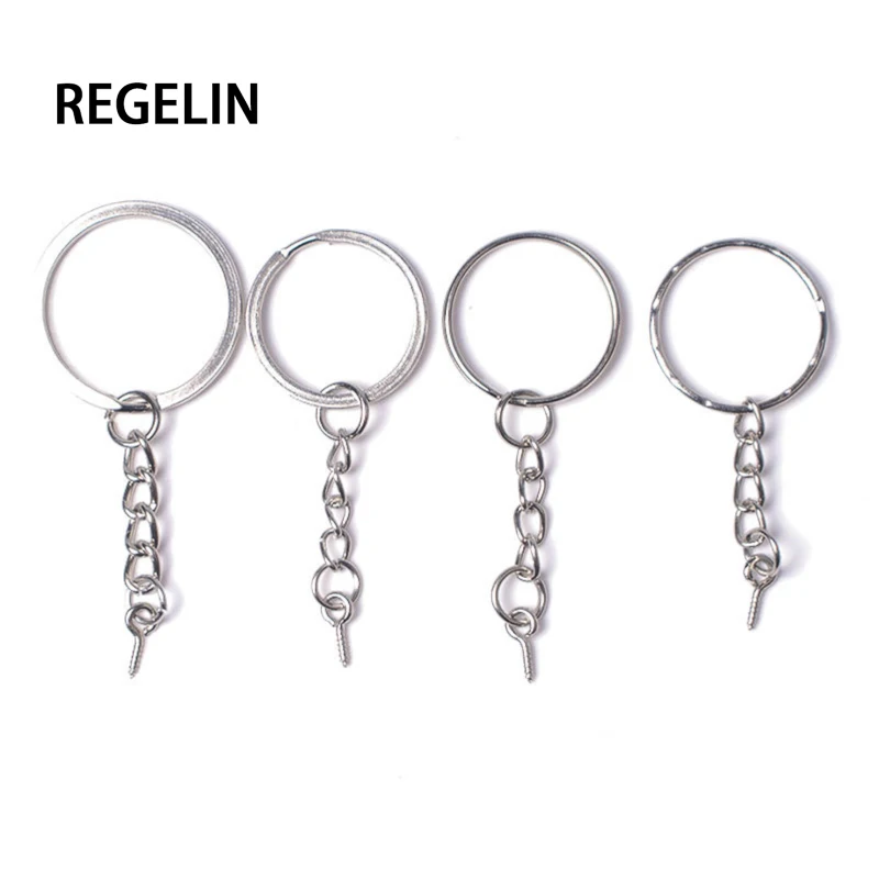 REGELIN Screw Threaded Eye Pins Keychain Split Ring Key Chains Keyrings 20pcs/lot DIY Retro Fashion Keychains Accessories
REGELIN Screw Threaded Eye Pins Keychain Split Ring Key Chains Keyrings 20pcs/lot DIY Retro Fashion Keychains Accessories