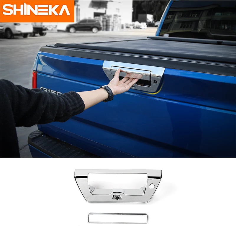 SHINEKA Car Styling ABS Rear Tail Trunk Door Grab Handle Trim Tail Gate Cover Bezels for Ford F150 2015+ Free Shipping
SHINEKA Car Styling ABS Rear Tail Trunk Door Grab Handle Trim Tail Gate Cover Bezels for Ford F150 2015+ Free Shipping