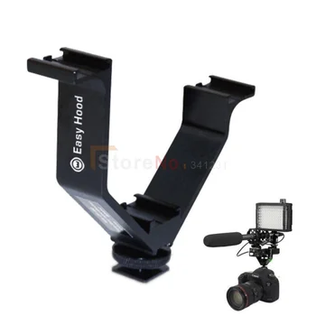 V-Shape 12.5cm Flash Wide Metal Triple Hot Shoe Bracket For Photography DSLR Micophone
V-Shape 12.5cm Flash Wide Metal Triple Hot Shoe Bracket For Photography DSLR Micophone