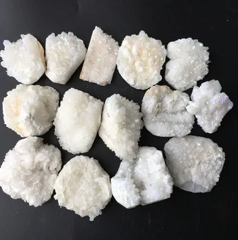 598g 14pcs Angel White Aura Quartz Crystal Titanium Bismuth Silicon Cluster Rainbow
598g 14pcs Angel White Aura Quartz Crystal Titanium Bismuth Silicon Cluster Rainbow