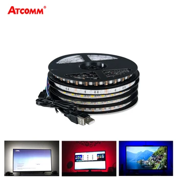 5V USB 5050 RGB LED Strip Light 60 LEDs/Meter 0.5M 1M 2M 3M 4M 5M LED Diode Tape Light Ribbon Lamp With 24 Key Remote Controller
5V USB 5050 RGB LED Strip Light 60 LEDs/Meter 0.5M 1M 2M 3M 4M 5M LED Diode Tape Light Ribbon Lamp With 24 Key Remote Controller