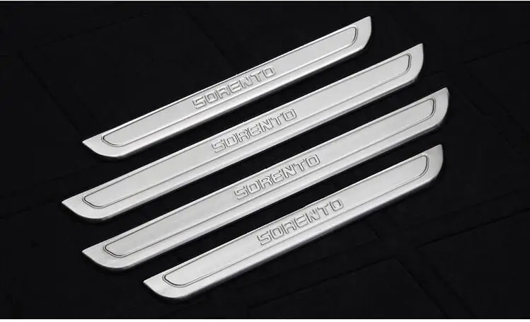 High quality stainless steel Scuff Plate/Door Sill Protector Sticker Car Styling For 2015-2017 KIA Sorento
High quality stainless steel Scuff Plate/Door Sill Protector Sticker Car Styling For 2015-2017 KIA Sorento