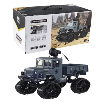 

Off-road RC Truck 2.4Ghz 1/16 4WD Snow Tires Truck with Front Light WiFi FPV 0.3MP Camera Military Truck RTR FY001A FY001B