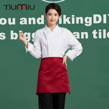 White Chef Uniforms for Women Men Restaurant Hotel Long Sleeve High Quality Pure Color Cooking Clothes Kitchen Jacket Chef Coats
White Chef Uniforms for Women Men Restaurant Hotel Long Sleeve High Quality Pure Color Cooking Clothes Kitchen Jacket Chef Coats