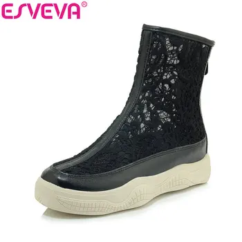 ESVEVA 2019 Women Shoes Summer Pumps Spring/Autumn Soft-soled Leisure Round Toe Lace Shoes Fashion Platform Size 34-43 
ESVEVA 2019 Women Shoes Summer Pumps Spring/Autumn Soft-soled Leisure Round Toe Lace Shoes Fashion Platform Size 34-43