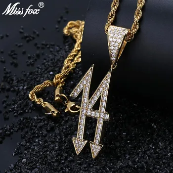 MISSFOX Hip Hop Lucky Number 14 Letter Men'S Name Necklace 24K Gold Plated AAA Cubic Zirconia 3663 Iced Out Nameplate Necklace
MISSFOX Hip Hop Lucky Number 14 Letter Men'S Name Necklace 24K Gold Plated AAA Cubic Zirconia 3663 Iced Out Nameplate Necklace
