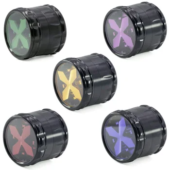 63MM aluminum alloy 4 layer height tobacco cigarette grinder crusher chamfer drum type cross window herb grinding machine
63MM aluminum alloy 4 layer height tobacco cigarette grinder crusher chamfer drum type cross window herb grinding machine