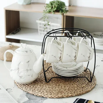 Marble pattern ceramic coffee cup set European flower tea cup home afternoon tea cup set cup dish tea set wx9081513
Marble pattern ceramic coffee cup set European flower tea cup home afternoon tea cup set cup dish tea set wx9081513