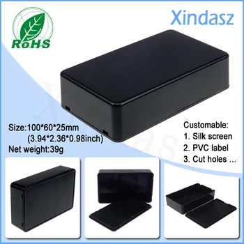 100*60*25mm Black small plastic electronic project junction box DIY Enclosure Instrument Case Electrical Supplies
100*60*25mm Black small plastic electronic project junction box DIY Enclosure Instrument Case Electrical Supplies