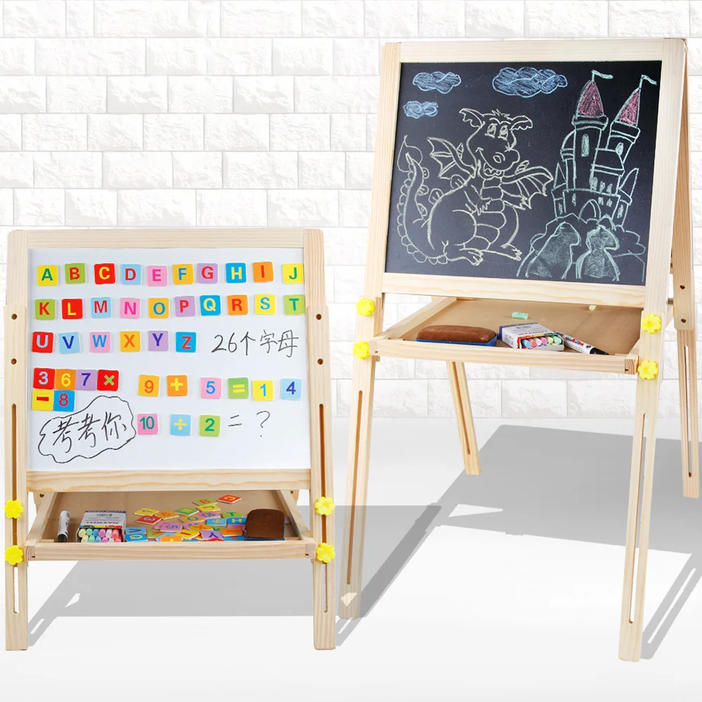OUY Wordpad Large Blackboard Children's Wooden Lifting Detachable Simple Magnetic Set Double-sided Sketchpad 50*48*7cm
OUY Wordpad Large Blackboard Children's Wooden Lifting Detachable Simple Magnetic Set Double-sided Sketchpad 50*48*7cm