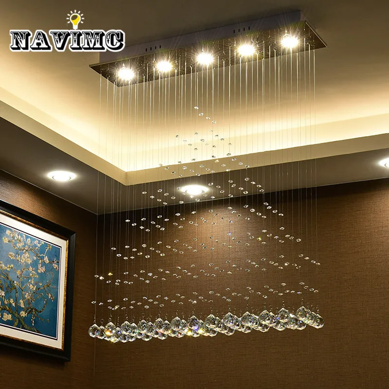 Modern LED Crystal Chandeliers Lighting for Dining Room Bedroom Lights Wave Shape Lamp
Modern LED Crystal Chandeliers Lighting for Dining Room Bedroom Lights Wave Shape Lamp