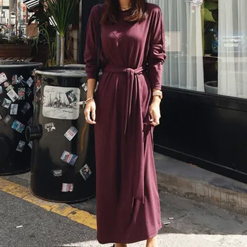 LANMREM 2020 Spring New Casual Fashion Temperament Women Loose Plus Solid Color Round Neck Long Sleeve Belt Dress TC647
LANMREM 2020 Spring New Casual Fashion Temperament Women Loose Plus Solid Color Round Neck Long Sleeve Belt Dress TC647