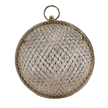 The Aluminum alloy ball Clutch hand bag
The Aluminum alloy ball Clutch hand bag