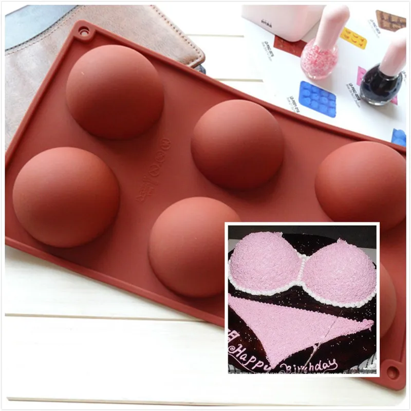 1 PCS Silicone Mold 6 Cavity Hemispherical Shape Cake Mold Baking Tools Dessert Decorators Pudding Mousse Chocolate
1 PCS Silicone Mold 6 Cavity Hemispherical Shape Cake Mold Baking Tools Dessert Decorators Pudding Mousse Chocolate