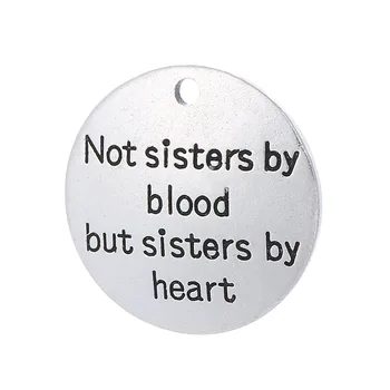20pcs DIY Jewelry accessories lettering Not sisters by blood but sisters by heart charm pendant for bracelet
20pcs DIY Jewelry accessories lettering Not sisters by blood but sisters by heart charm pendant for bracelet