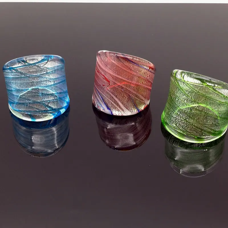 6 шт., Золотое фольгированное Светящееся Стекло, кольцо из муранского стекла, 3 цвета, 17-19 мм, шикарное
6 шт., Золотое фольгированное Светящееся Стекло, кольцо из муранского стекла, 3 цвета, 17-19 мм, шикарное