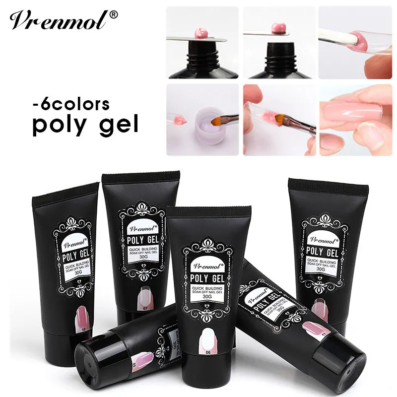 Vrenmol French Acrylic Nail Art Manicure Gel Varnish Poly Gel for Nail Extension Quick Building Fake Nail Led UV Builder Gel
Vrenmol French Acrylic Nail Art Manicure Gel Varnish Poly Gel for Nail Extension Quick Building Fake Nail Led UV Builder Gel