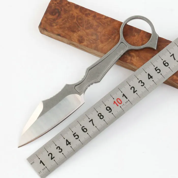 TRSKT GITFO Neck Knife D2 Steel 60HRC Stone Wash With Kydex sheath Hunting Survival Rescue Camping Knives Outdoor Dropshipping
TRSKT GITFO Neck Knife D2 Steel 60HRC Stone Wash With Kydex sheath Hunting Survival Rescue Camping Knives Outdoor Dropshipping